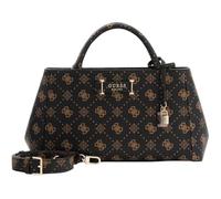 Guess borsa a tracolla Carrie Logo Girlfriend Satchel Espresso marrone scuro