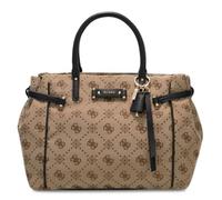 GUESS borsetta borsa a tracolla Dorothy Girlfriend Satchel Latte Logo/Black marrone chiaro