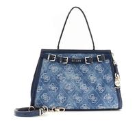 GUESS borsetta borsa a tracolla Dovie Satchel Denim Logo blu