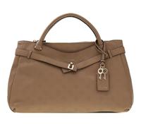 GUESS borsetta borsa a tracolla Ella Logo Girlfriend Satchel Beige Logo grigio talpa