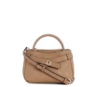 GUESS borsetta borsa a tracolla Ella Logo Mini Satchel Beige Logo grigio talpa