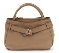 GUESS borsetta borsa a tracolla Ella Logo Mini Satchel Beige Logo grigio talpa