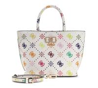 GUESS borsetta borsa a tracolla Emelie Logo Mini Tote Multi Logo bianco