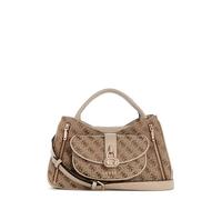 GUESS borsetta borsa a tracolla Jessa Girlfriend Satchel Latte Logo marrone chiaro