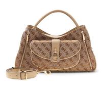 GUESS borsetta borsa a tracolla Jessa Girlfriend Satchel Latte Logo marrone chiaro
