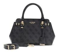 GUESS borsetta borsa a tracolla Leona Logo Multi Compartment Satchel Coal Logo grigio scuro