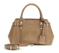 GUESS borsetta borsa a tracolla Leona Multi Compartment Satchel Beige marrone chiaro