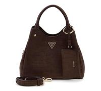 GUESS borsetta borsa a tracolla Lorella Logo Girlfriend Tote Espresso marrone scuro