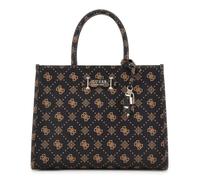 GUESS borsetta borsa a tracolla Silia 2 Compartment Tote Bag Espresso Logo marrone scuro