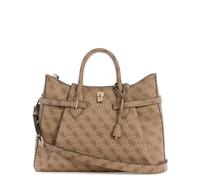 GUESS borsetta borsa a tracolla Yesba Girlfriend Satchel Bag Latte Logo marrone
