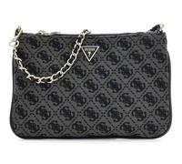 GUESS borsetta borsa per utensili Flat Pouch Coal Logo grigio scuro