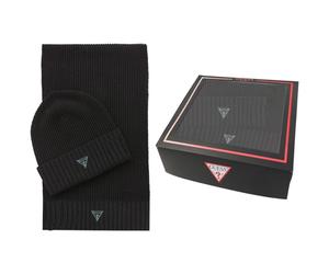 Guess box set sciarpa e cappello nero gift box regalo 4BZ14 Z2W80 CHD