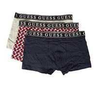 GUESS Boxer Uomo Confezione 3pezzi tripack Elastico a Vista Cotone elasticizzatoarticolo U2VG00JR00A TRIPACK Trunk, F7SO Blu/Fantasia/Grigio, IT V - INT L - in -34-36 - CM 86-90