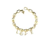 GUESS Bracciale 4 Love in acciaio dorato