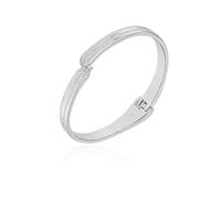 GUESS Bracciale a polsino argentato con cerniera