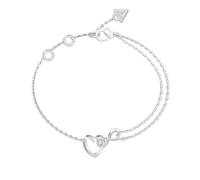 Guess Bracciale Con Cuore Infinito Iconique Jubb05531Jwrh Lunghezza 18,4 Cm - Bracciale