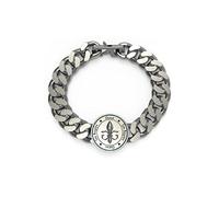 GUESS Bracciale Giglio Dots UMB70006-S Uomo Argento Unico, Única, Metallo non prezioso, Nessuna pietra preziosa