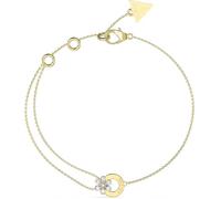 GUESS Bracciale Lily in acciaio dorato