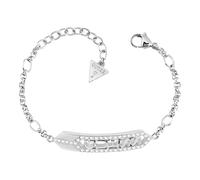 Guess Bracciale Hexagon Plaque Logo in argento UBB29120-L
