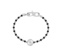 Guess Bracciale Modern Steel Bracelet with Onyx Log-in JUMB03037JWSTBK - Dimensioni: 23 cm - L sGU2432-23 Marca, Estándar, Metalli non preziosi, Nessuna pietra preziosa