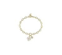 GUESS braccialetto Love Bites Lucky Charm Pave Bracelet Yellow Gold dorato