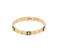 GUESS Braccialetto 'Rebel' oro / nero Uomo GUESS One Size oro / nero