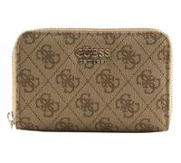 GUESS Brenton SLG Medium Zip Around Wallet M Latte Logo, Logo Latte