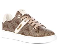 Guess Britz Side Logo Lace Up Donna Trainer In Beige EU 36-42