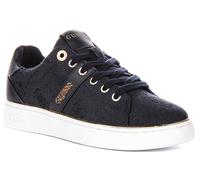 Guess Britz Side Logo Lace Up Donna Trainer In Blu EU 36-42