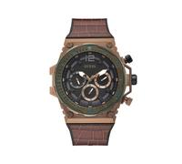 GUESS Orologio Analogico Quarzo da Uomo con Cinturino in Pelle GW0326G2