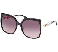 Guess by Marciano Donna GM00005 01B Occhiali da sole Plastica Nero Fumo Squadrata Normale Sfumato