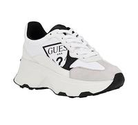GUESS Calebb, Scarpe da Ginnastica Donna, Bianco Nero 144, 37.5 EU