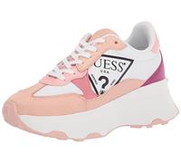 Guess Calebb3, Scarpe da Ginnastica Donna, Bianco Rosa Multi, 36 EU