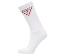 Guess Calzini da uomo con logo triangolare, confezione da 1
