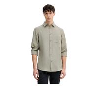 Guess - Camicia Casual Fluid Slub - - Shirts - Uomo - Verde - XL