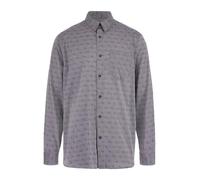 Guess Camicia da Uomo Eco a Maniche Lunghe 4g Jacquard, Blu 4g Logo Combo, M