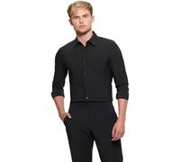 GUESS Camicia LS Sunset Tech Shirt M3YH34WFKM0-G011, Jet Black A996, XL