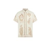 GUESS Camicia Uomo Eco Floreale Specchio Charm, Bianco sale multicolore, L