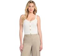 Guess Canotta da Donna Senza Maniche Emmie, Bianco Panna., S