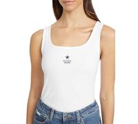 Canottiera Guess Rib Embroider bianca donna - XL