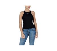 Guess Sl Round Nk Guendalina Top Black Canotta Costina Donna W6RP39KD092-JBLK