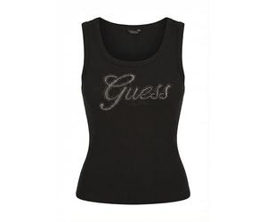 GUESS Canotte Jeans Logo Script jblk Jet Black a996, Nero , XL