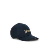 Guess Cappellino Baseball Donna Logo Oro Blu Scuro One Size