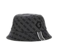 GUESS Cappello Cloche Amsterdam Rain Hat Tessuto multilogo Grigio/Nero CS25GU23 AM9496POL01 M