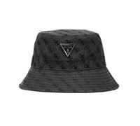 GUESS Cappello Cloche Noelle Jacquard 4G Bucket Hat AW5371POL01 (IT, Testo, L, 4G Bucket Hat Coal Logo C26GU16 AW5371POL01)