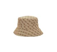 GUESS Cappello Cloche Noelle Jacquard 4G Bucket Hat AW5371POL01 (IT, Testo, M, 4G Bucket Hat Latte Logo C26GU15 AW5371POL01)