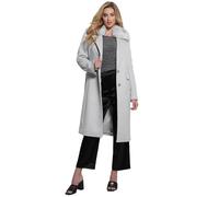 GUESS Cappotto Eco Nancy in misto lana, Grigio Melange Chiaro, Medium