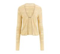 GUESS Cardigan da donna Eco a maniche lunghe Nellie, Lurex Oro, XS