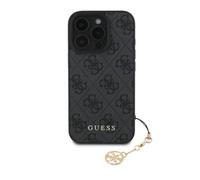 Guess Case iPhone 16 Pro Max Charm Custodia Nero con Ciondolo