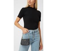 GUESS Catena Donna Zip Ogni Giorno Toppa Vanity Donna Borsa IN Carbone